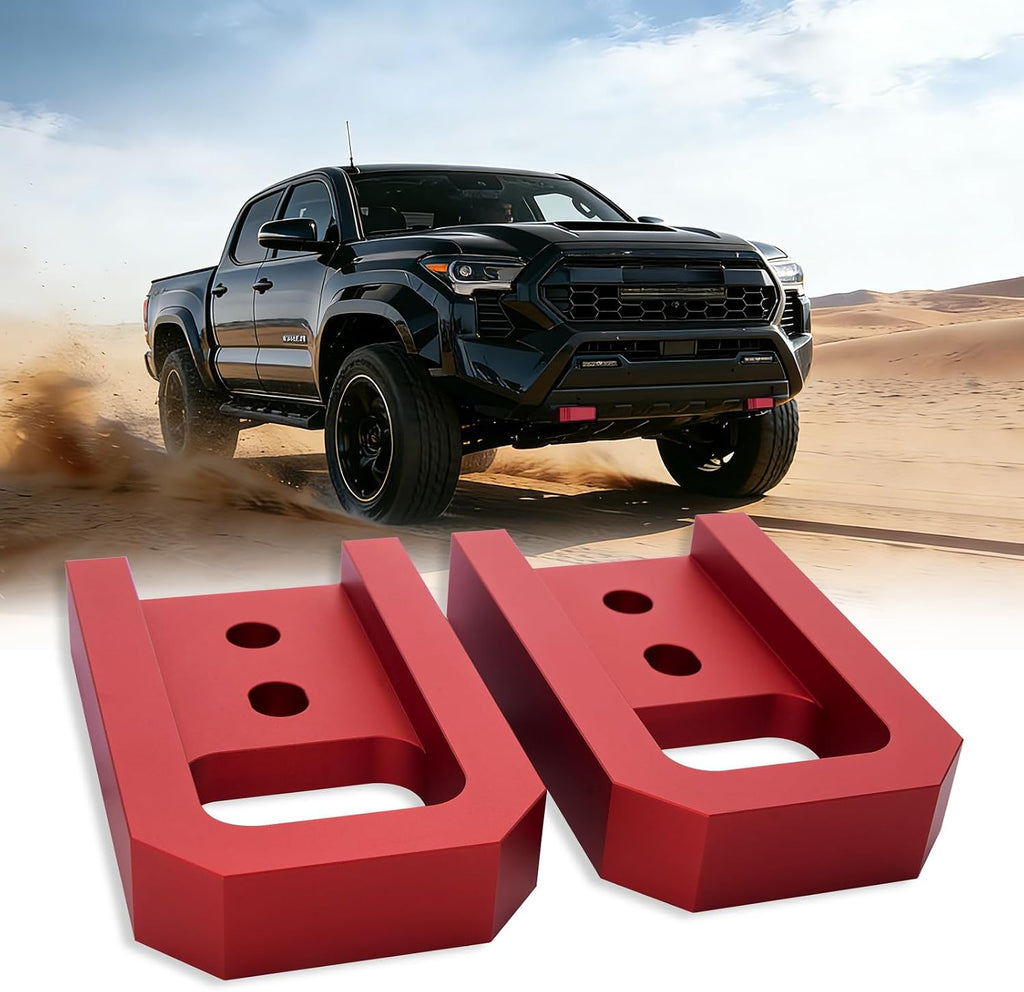 Front Tow Hooks Compatible with 2024-2026 Toyota Tacoma 4th Gen – Stylish Upgrade, Enhanced Look – Direct Bolt-On Replacement – Fits 4Runner & Land Cruiser (2 Pack)
