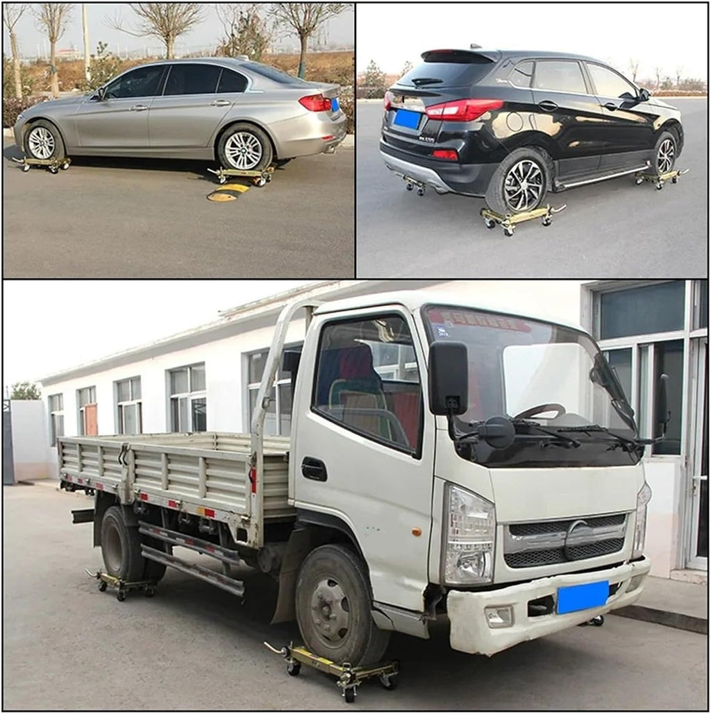 Cart Moving Cars 3T Hydraulic Car Moving Machine Universal Wheel Car Mover Hydraulic Trailer Vehicle Mobile Device Trailer Mover,