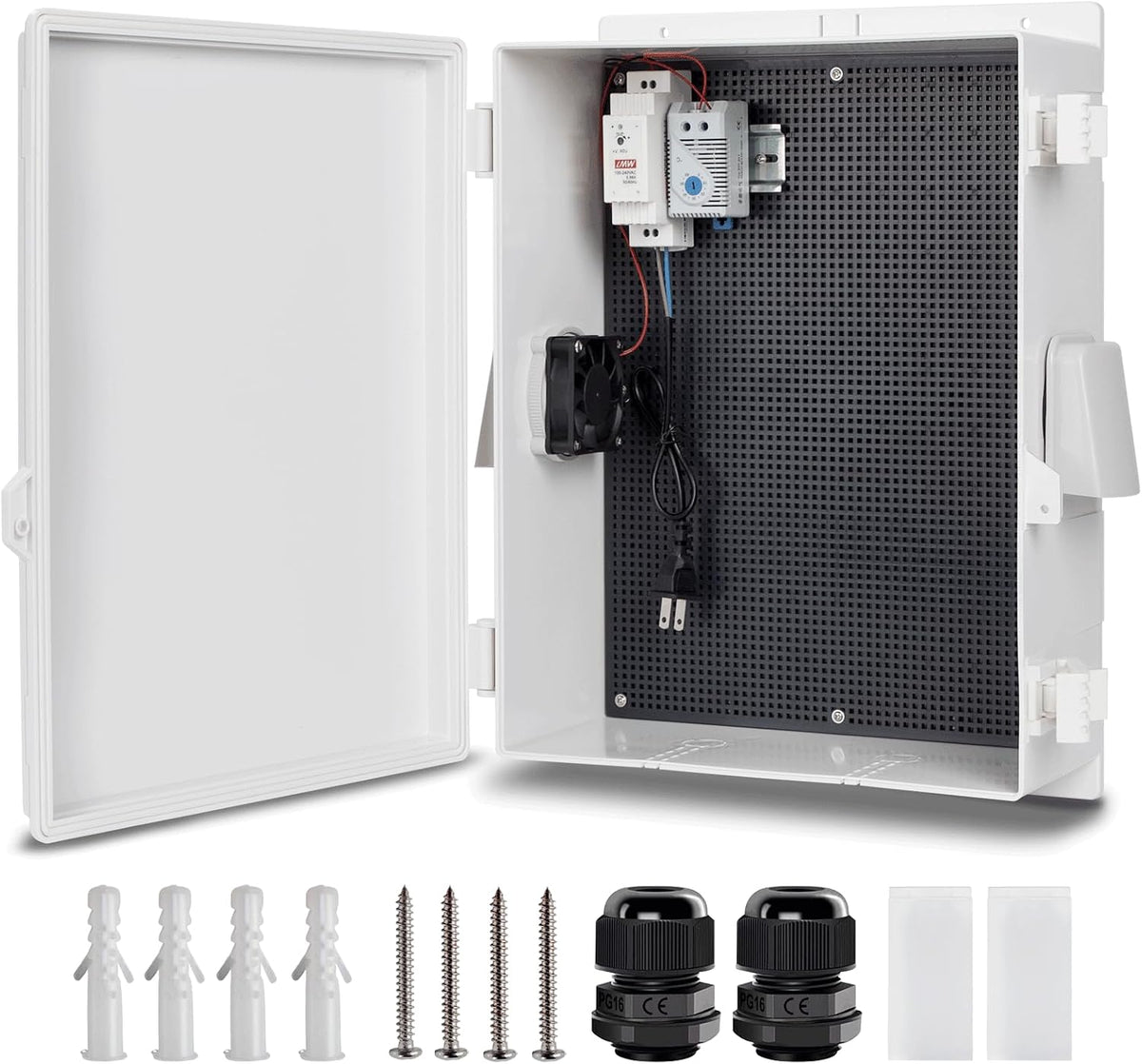 Outdoor Electrical Junction Box, ABS Water Resistant Enclosure