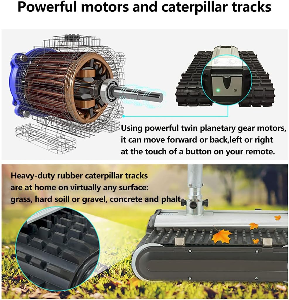 Trailer Mover, 450kg Load Capacity Electric Trailer Dolly, Motorised Camper Trolley Kit, Camper RV Caravan Boat Trailer Jack for All Terrain (D)