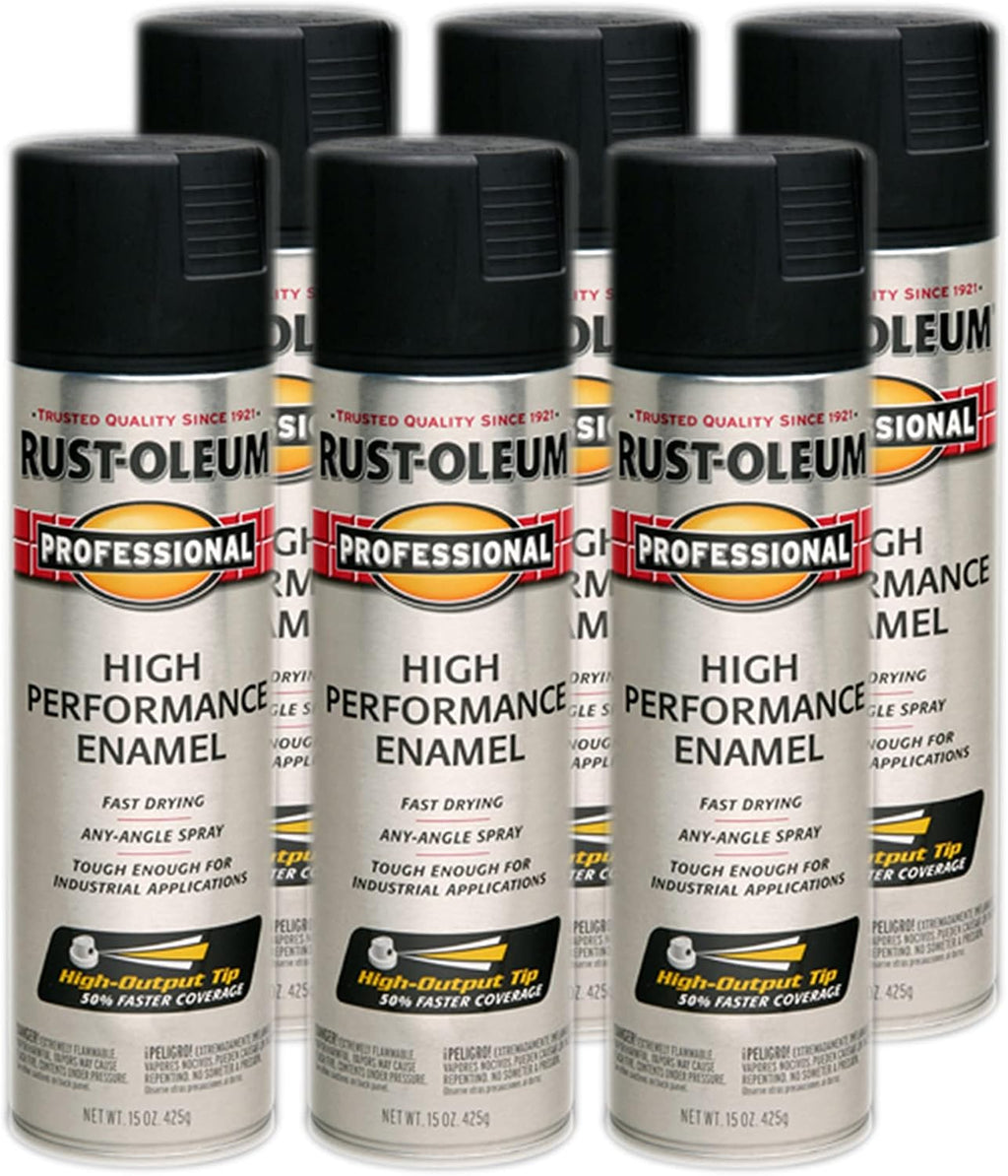 Rust-Oleum 239107-6PK Professional High Performance Enamel Spray Paint