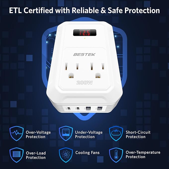 BESTEK 200W Car Power Inverter - Image 3