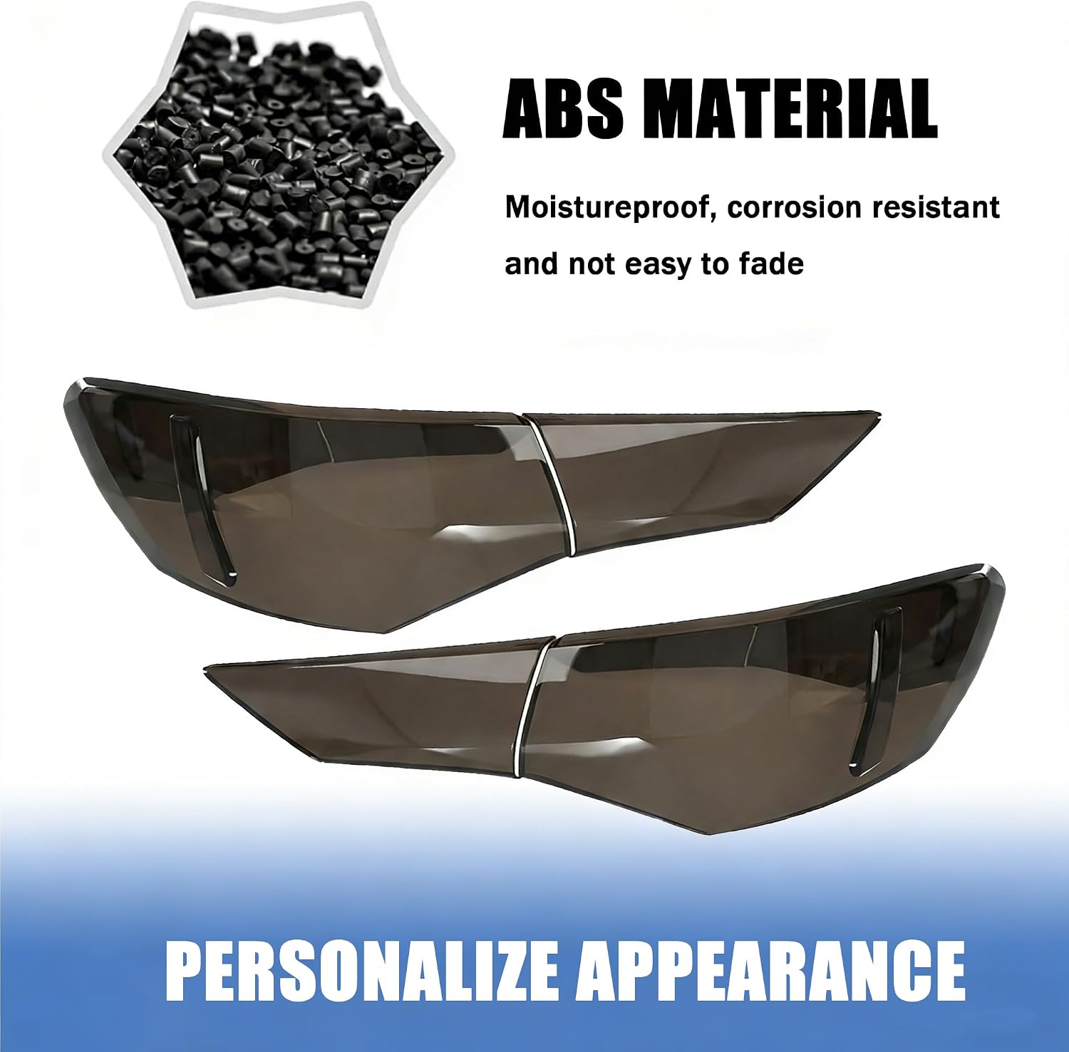 STSEV01 Taillight Cover Trim Fit for Nissan Sentra 2020-2025 Accessories S/SR/SV,Tail Light Smoked Black Style Rear Lamp Protective Guards Exterior Decoration