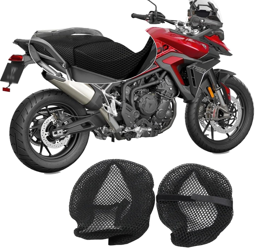 Suitable for TIGER900 Tiger900 2026 2025 2024 Motorcycles, mesh Breathable and Heat-Insulating seat Cover for Summer Sun Protection.