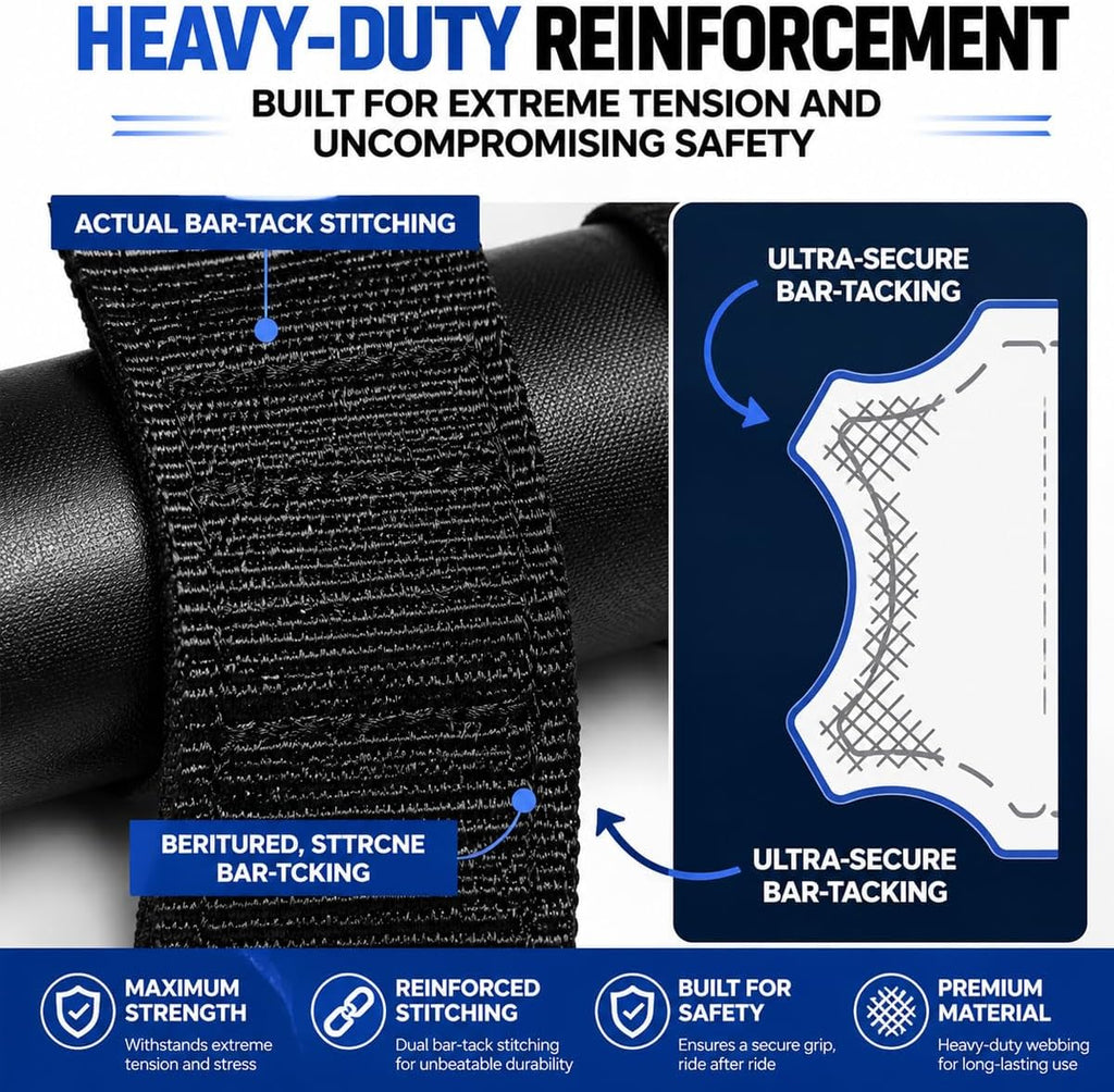 Heavy Duty Roll Bar Grab Handles for CFMOTO UForce 1000 2020–2026, 2 Pack Non-Slip Ergonomic Grip, Adjustable Safety Hand Grips Comfortable Secure Hold