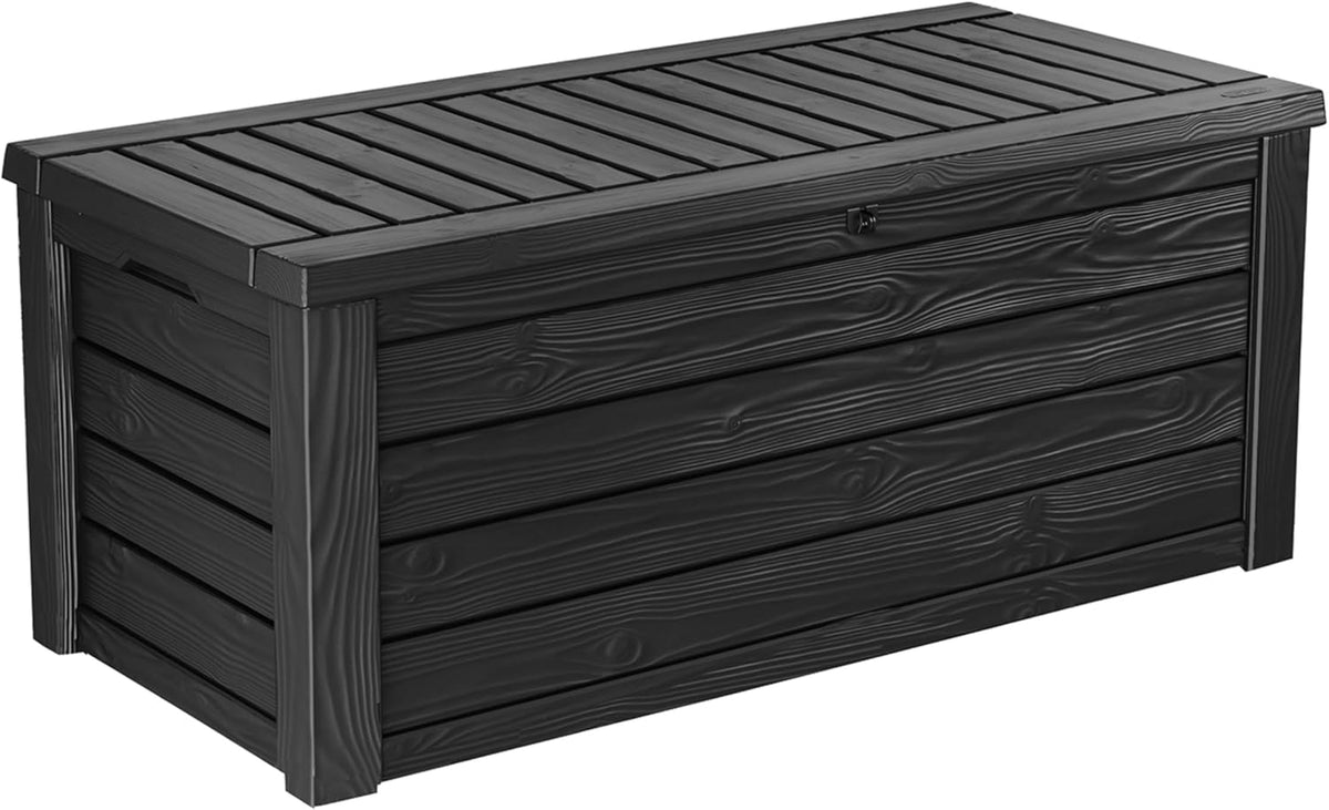 keter westwood outdoor storage deck box, 150 gallon, main product view