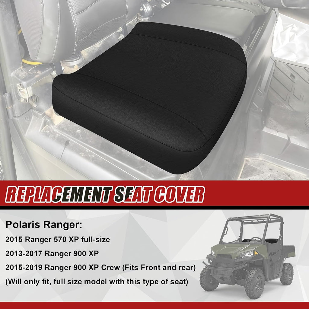Driver Side Bottom Leather Seat Cover Replacement for 2013-2019 Polaris Ranger 900 XP XP 900 570 XP 570