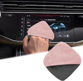 BFXM Car Screen Cleaner, 4.1''×4.1'' Microfiber Dashboard Wipes, Square Microfiber Cloth, Automotive Display Wipes,Vehicle Screen Cleaner Tool for Dashboard Display, Car Interior Tool (Pink)