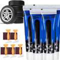 60ml Weather-Resistant Waterproof Flexible Tire Repair Adhesive, Multifunctional Car Tire Repair Glue,Waterproof Strong Tire-Repair Sealant (Black,5PC)