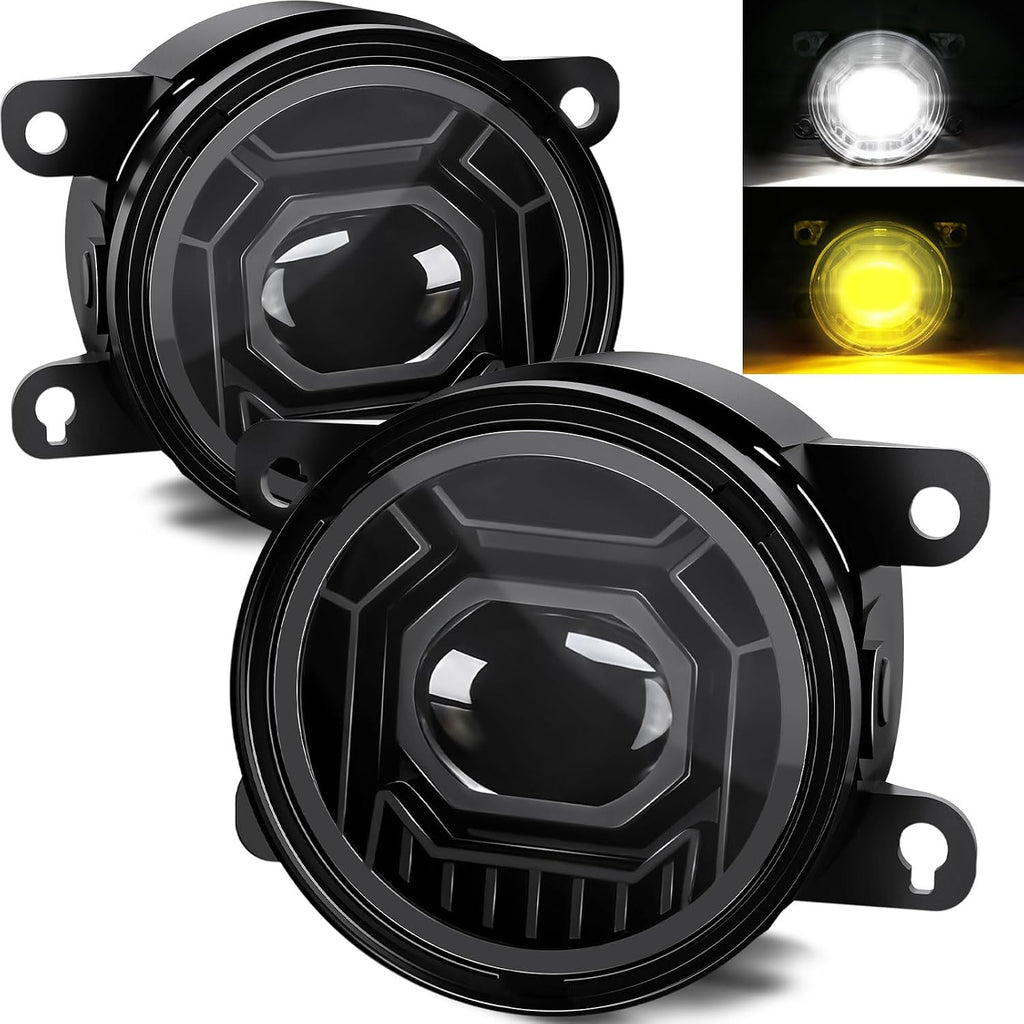 civic 3.5" led fog lights assembly, white amber, main product view