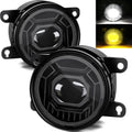 civic 3.5" led fog lights assembly, white amber, main product view