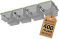 storeyourboard ceiling tote storage rails, capacity for 8, main product view