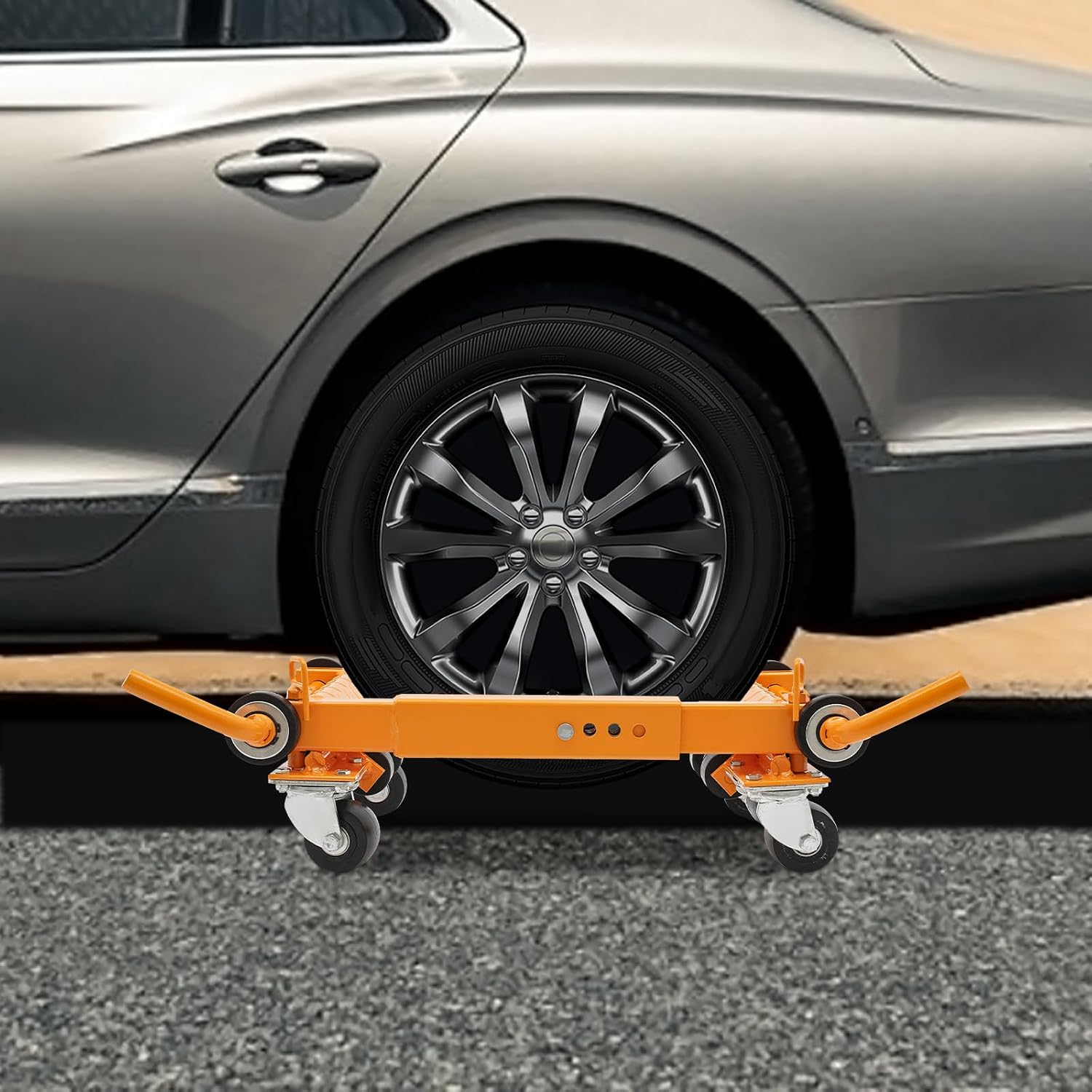 8818.49 Lbs Capacity Wheel Dolly, Adjustable Inner Width 13.77-16.53 Inches for Tires, Heavy-Duty Dolly for Cars, Trucks, Trailers, Motorcycles