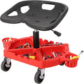 Garage Stool, 18”-23” Adjustable Rolling Mechanic Stool by Unknown