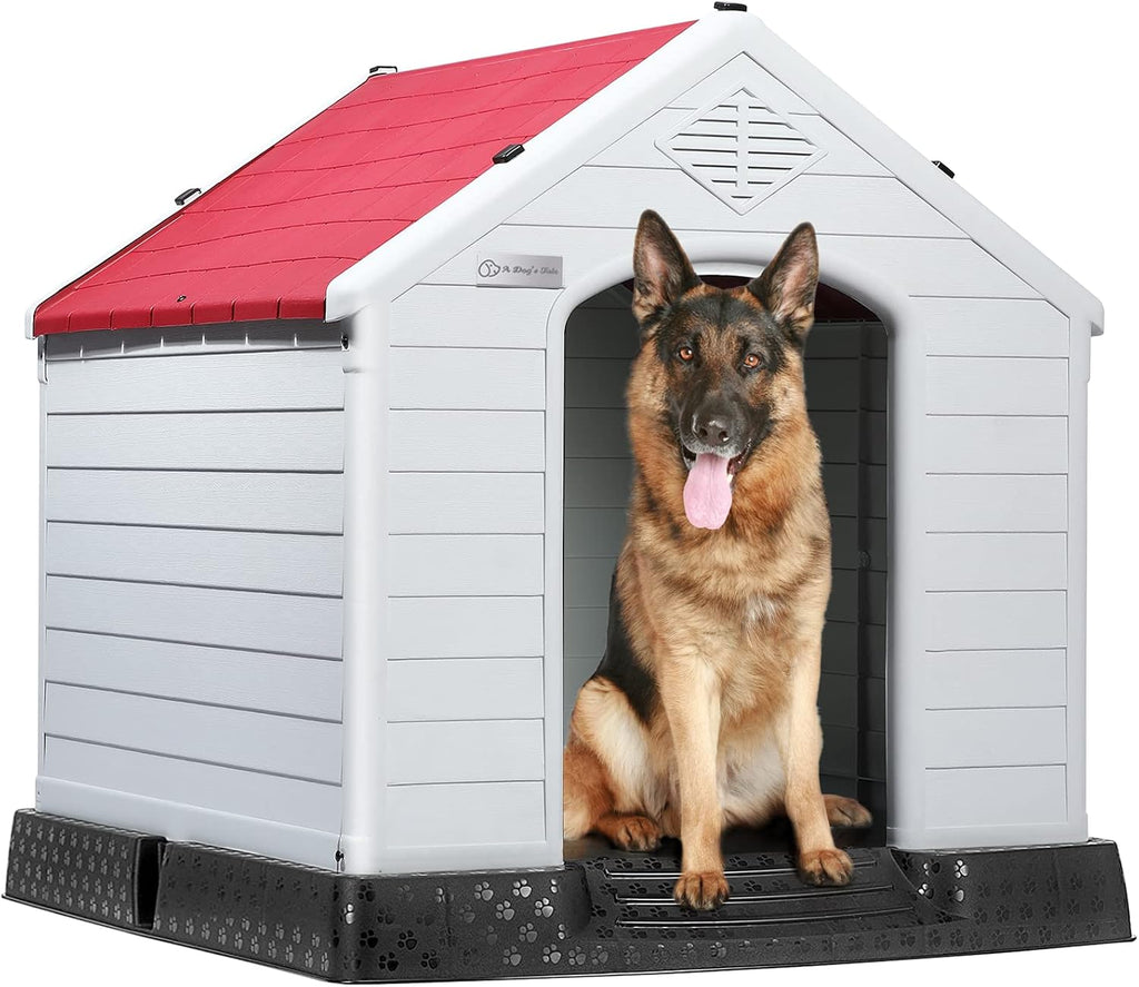 LEMBERI Durable Waterproof Plastic Dog House