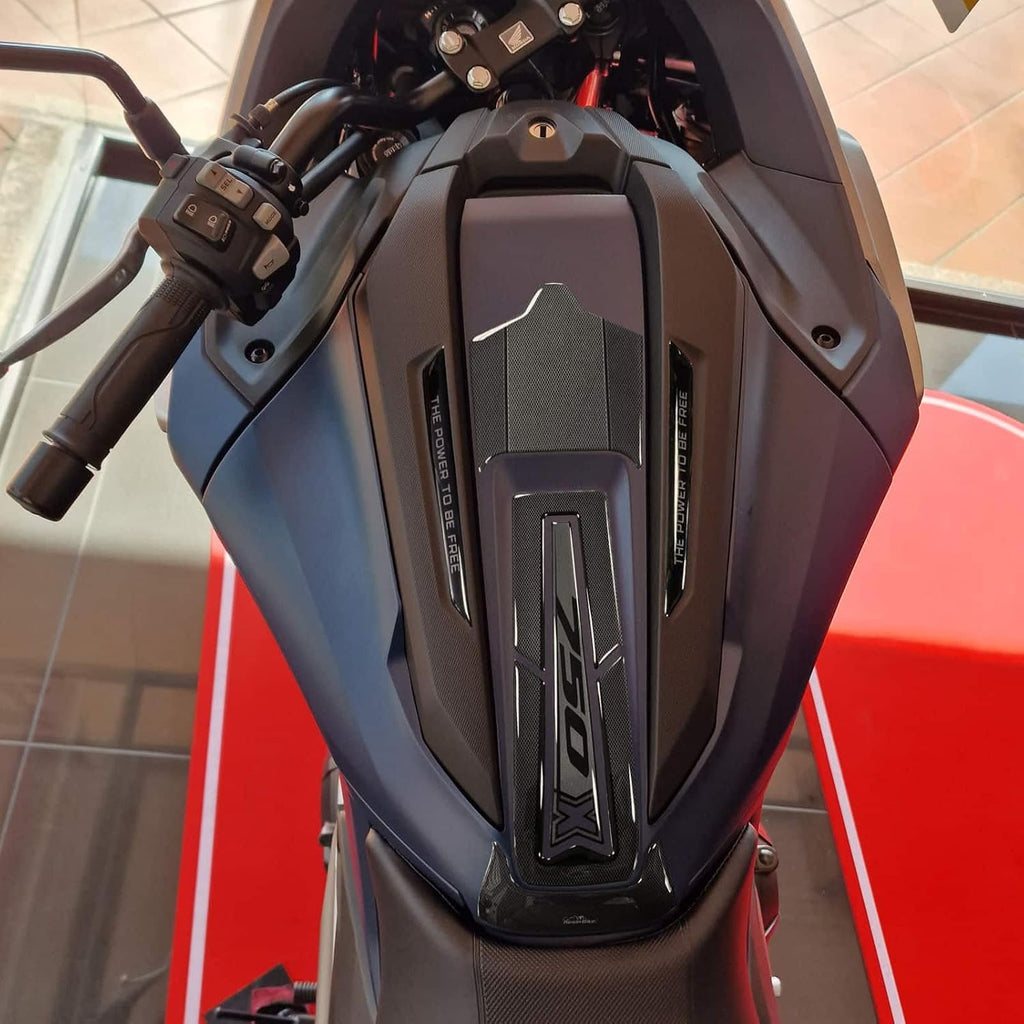 Resin Bike Motorcycle Stickers Compatible with Honda NC750X 2021-2023. Motorcycle Protection Tank from Bumps and Scratches. 3D Stickers Resin - Made in Italy