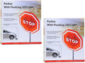 Flashing LED Light Parking Stop Sign by AndalusBrand