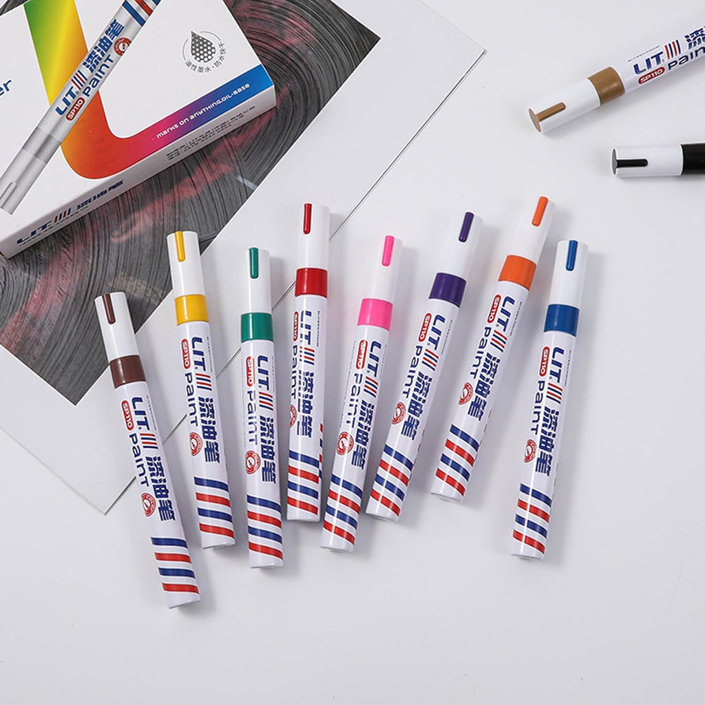 Portable Automotive Touch Paint Pen For Tires Permanent Oil Based Wheel Scratch Repair Pen Car Enthusiasts Repair Marker