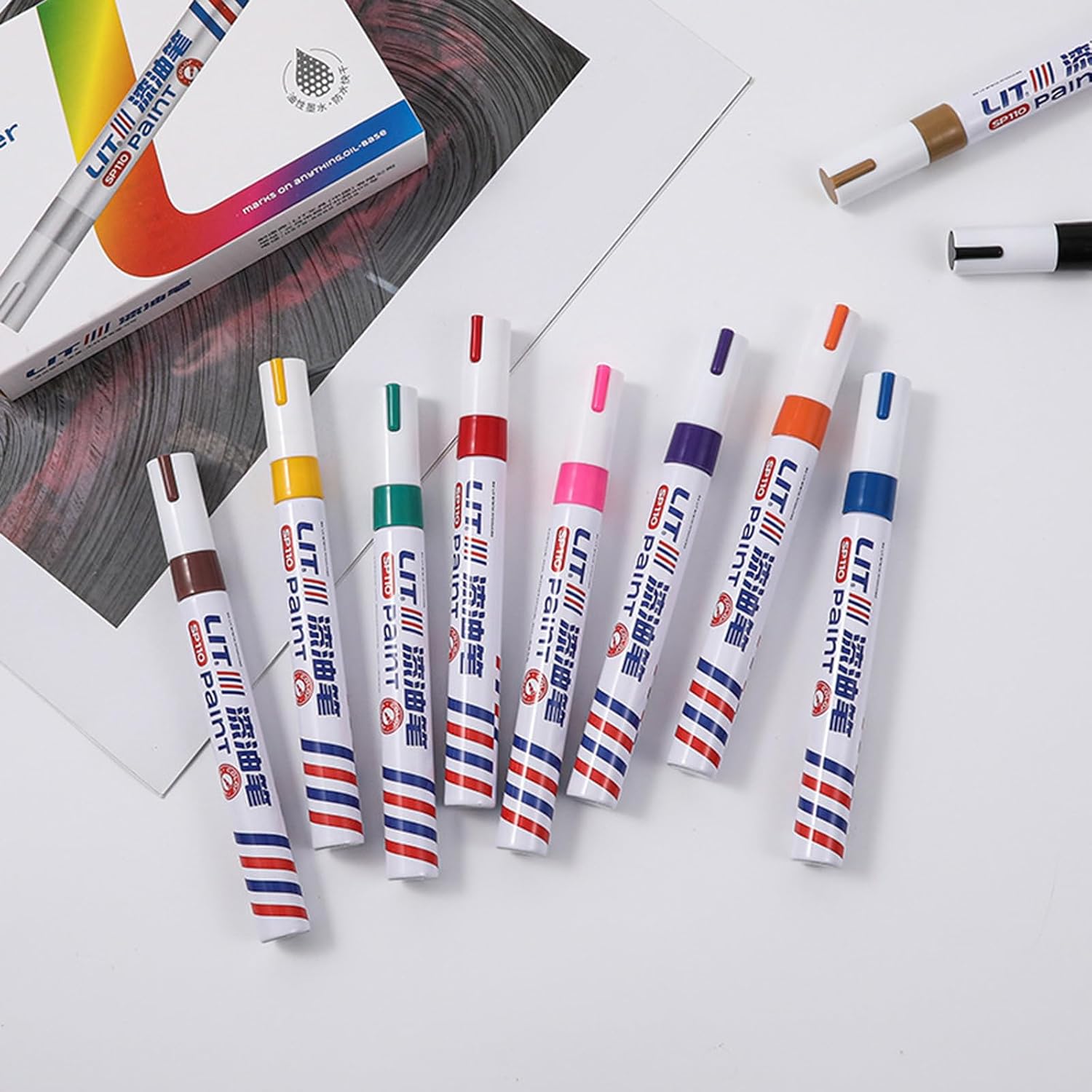 Portable Automotive Touch Paint Pen For Tires Permanent Oil Based Wheel Scratch Repair Pen Car Enthusiasts Repair Marker