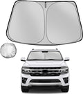 Windshield Sun Shade for 2018-2025 Ford Expedition Foldable Sun Sunshade for by Fonowka