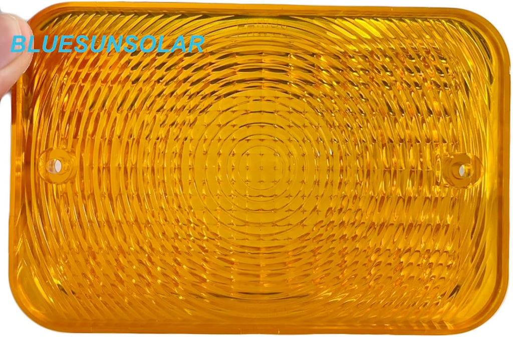 BLUESUNSOLAR 2X Amber Lens LVU18745 Tail Light Lens Replacement for John Deere Tractor 1023E 1025R 1026R 2025R 2027R 2032R 2038R 2305 2320 2520 2720 (2PCS-LVU18745)
