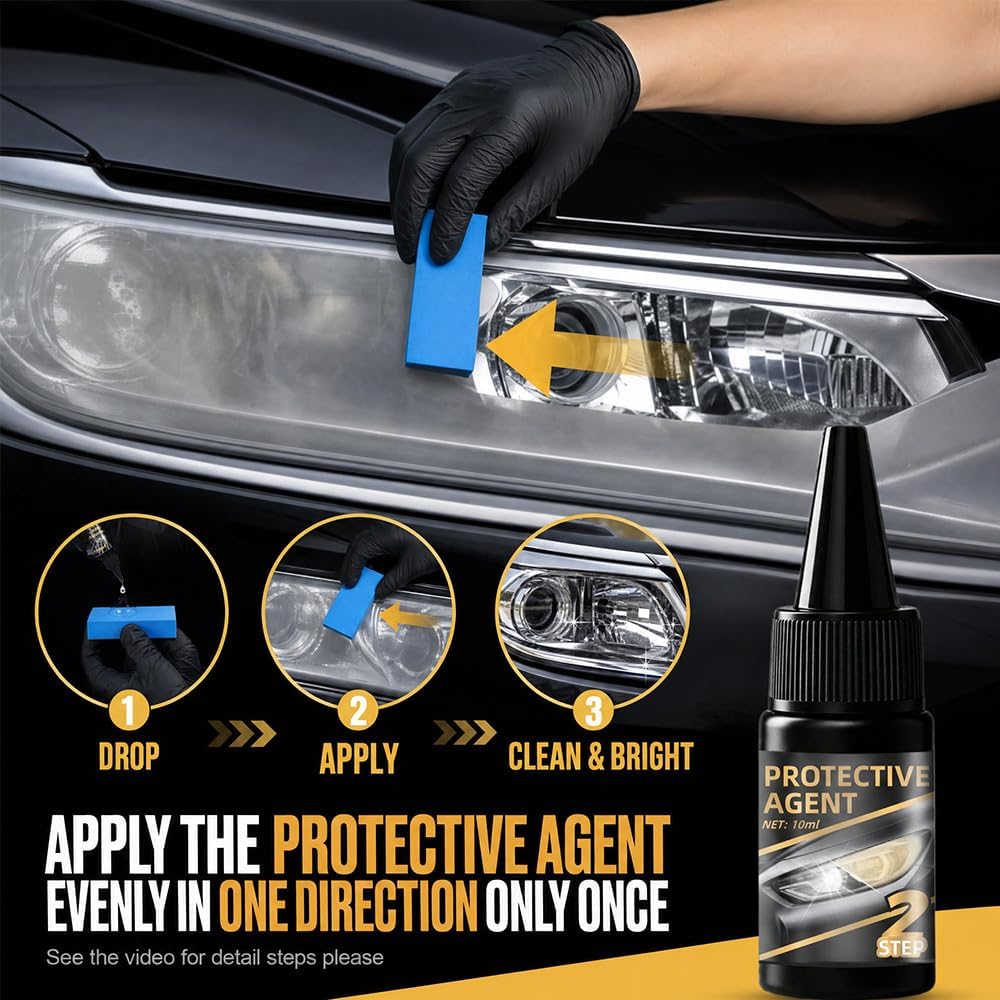 2026 new Model Multifunctional Car Headlight Polishing for All Vehicle TypesCar Headlight Restoration Polishing Kits,Headlight Cleaner and,Automotive Headlamp Restoration Fluid Oxidized。 (1pc)