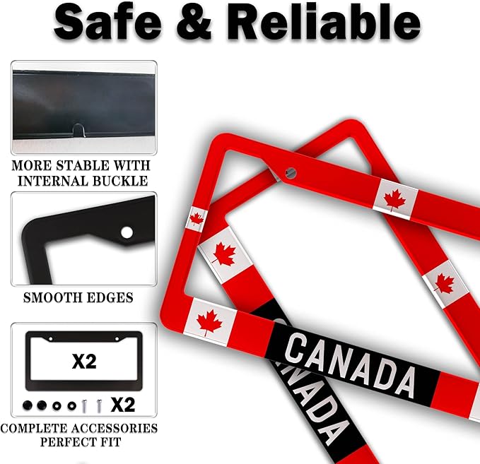 License Plate Covers Red - Image 4