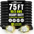 75ft Outdoor/Indoor Extension Cord 10/3 Gauge Ultra Heavy Duty 3 Prong SJTW by LifeSupplyUSA