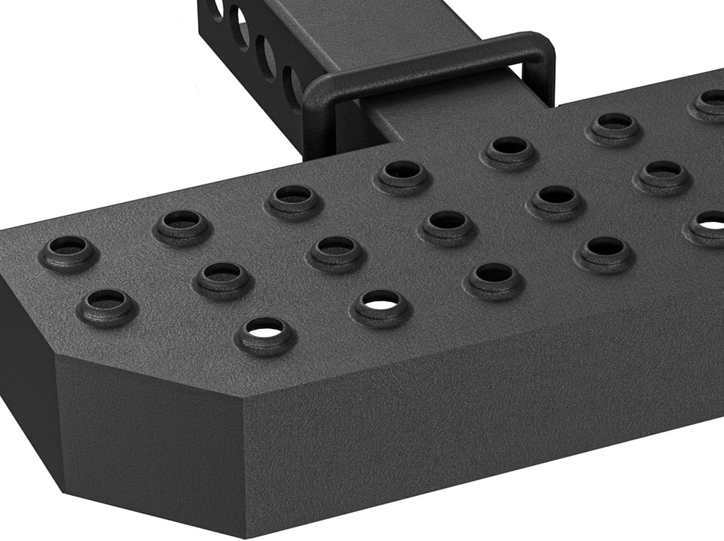 YZONA Tow Hitch Step Trailer for 2" Receivers, 400 lbs Maximum Load, with Pin Clip & U-Bolts Stabilize, Compatible with Pickups Trucks Car SUV Van RV, Anti Slip and Rust Towing Bumper Guard Protector