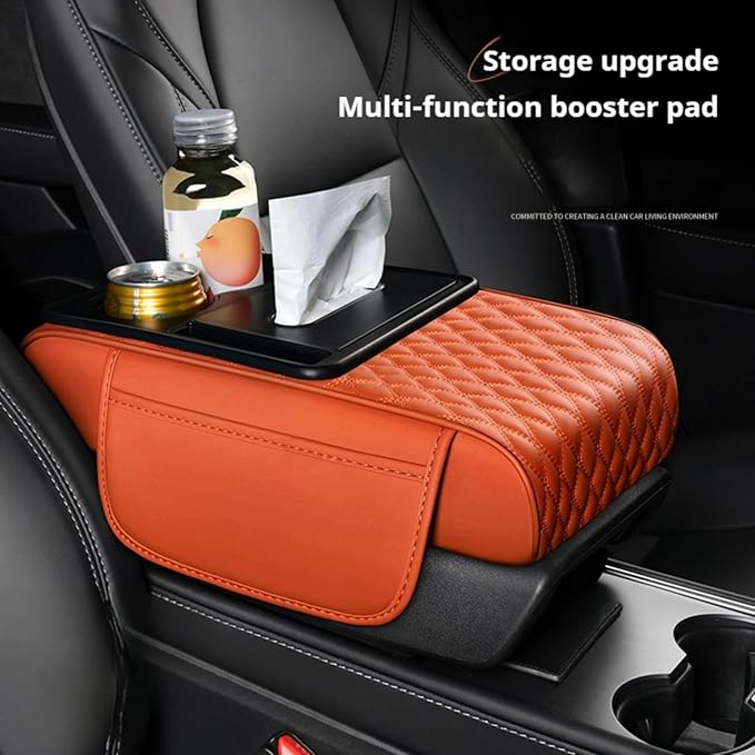 Center Console Cover Organizer, 5-In-1 Arm Rest Cover - Image 2
