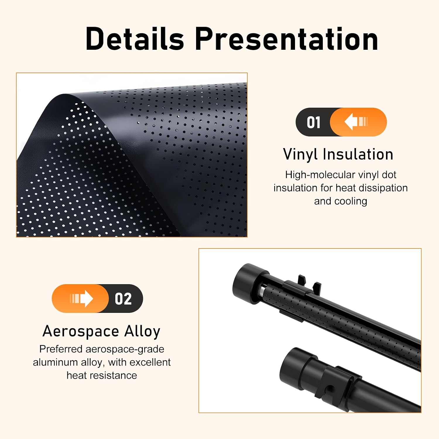 2 PCS Car Side Window Sun Shade, 17.7'' x 20'' Retractable Roller Car Window Shade with Suction Cups, Blocks Heat and Glare Protection Vehicle Sun Shades, Fit for Cars SUV Truck