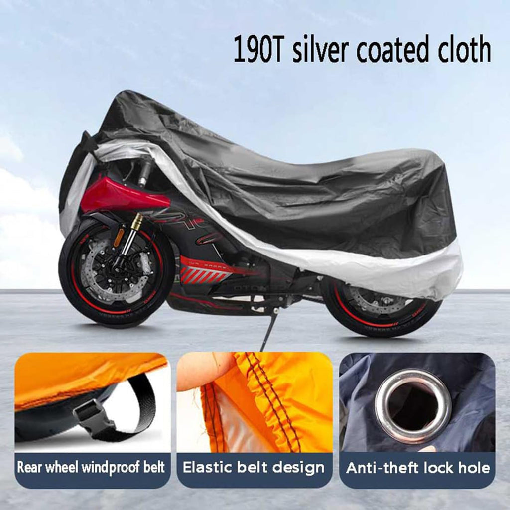 Motorcycle Cover for Ducati Panigale V2 2020-2024 2025 Protection from Sun Rain Durable Waterproof Outdoor Moped Cover Breathable Protection Accessories BlackStyle