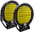 safego 9inch round led light bar 2pcs amber, main product view