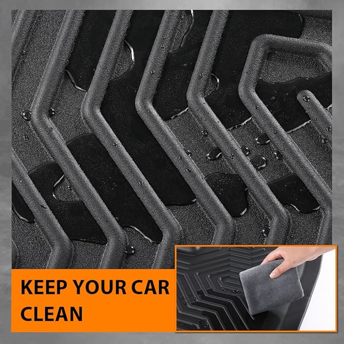 G-PLUS Floor Mats Fit for Ford F250 F350 F450 F550 Super Duty Crew Cab 2017-2024 - Image 7