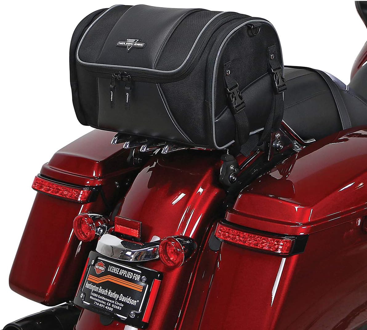 Nelson-Rigg Route 1 Day Trip Backrest/Sissy Bar Rack Bag; Fits Harley Davidson, Indian, Yamaha & Suzuki Motorcycles