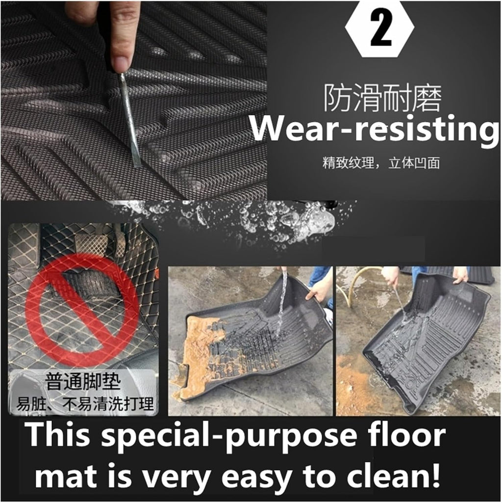 Use Compatible with Beijing BAIC BJ60 Car Carpet Full Set Trim to AllWeather Waterproof Pad(BJ60 All MATS)