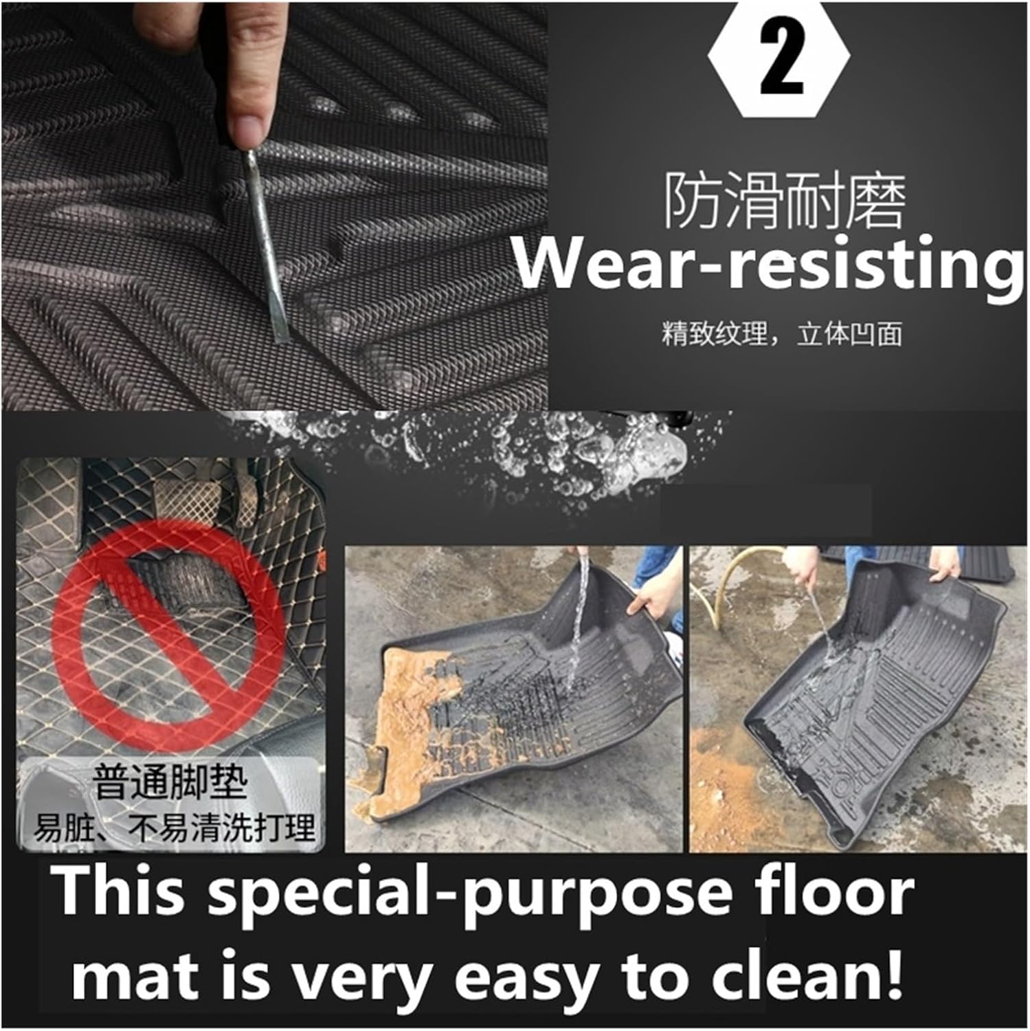 Use Compatible with Beijing BAIC BJ60 Car Carpet Full Set Trim to AllWeather Waterproof Pad(BJ60 All MATS)