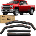 Nilight in Channel Rain Guards for Chevy Silverado/Sierra 2500HD/3500HD 2020