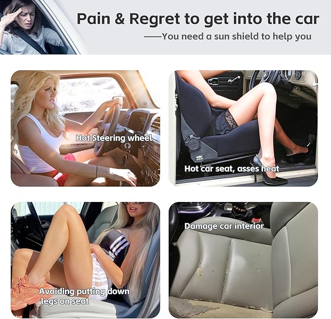 Compatible with Toyota Highlander 2014-2019 Sun Shade Sunshade Windshield Cover - Image 3