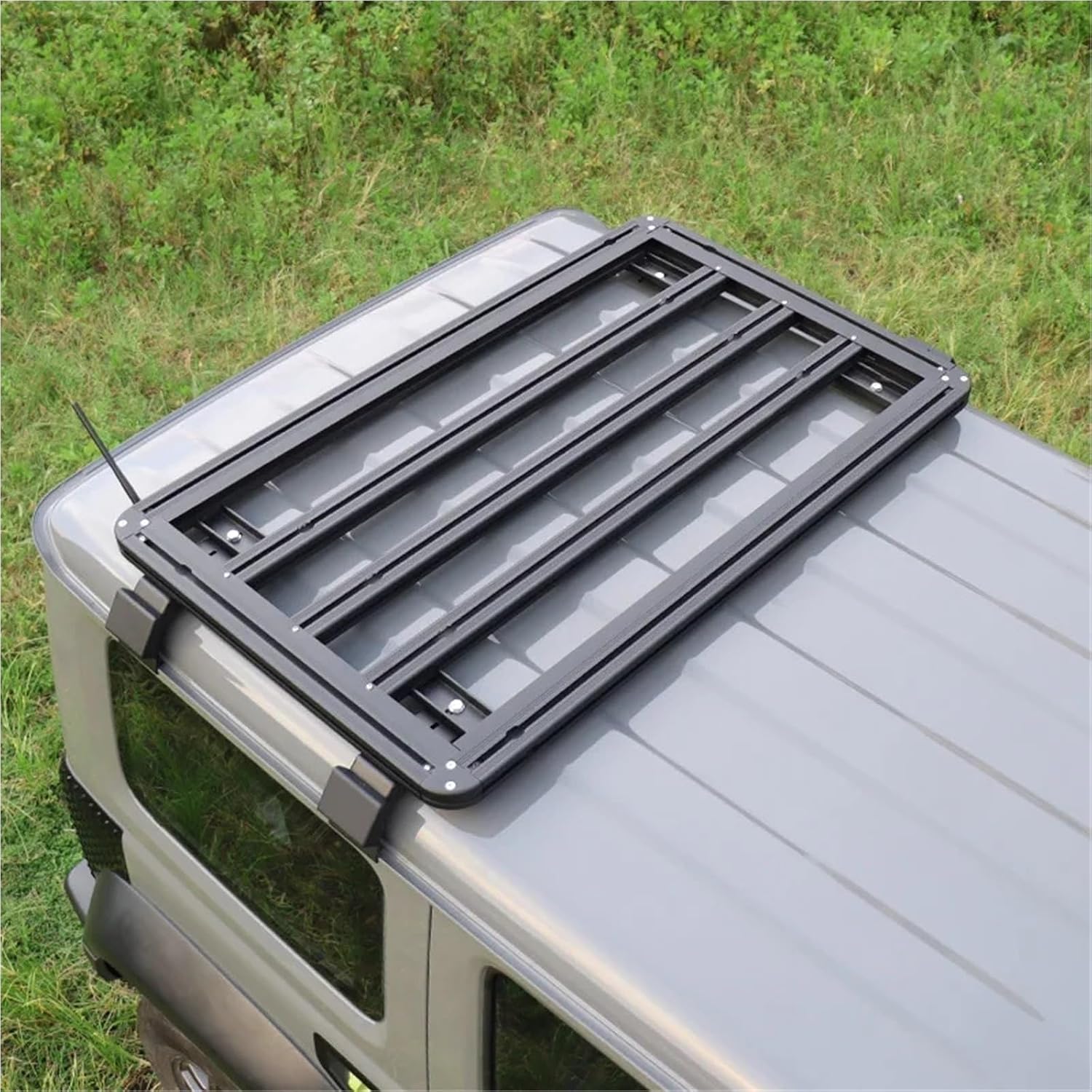 Roof Rack Car Top Luggage Cross Bar Rail Boxes Basket Quality WithLED Compatible with Suzuki Jimny JB64 Sierra JB74W 2019 2023(A No lamp Holes)