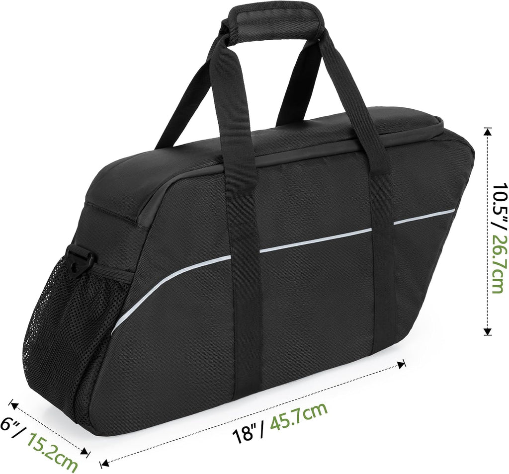 HODRANT Motorcycle Saddlebag Cooler, Leakproof Side Bag Liner Compatible With Harley Davidson 1993-2022 Touring Hard Saddlebag, Waterproof Insert Organizer, 1 Bag