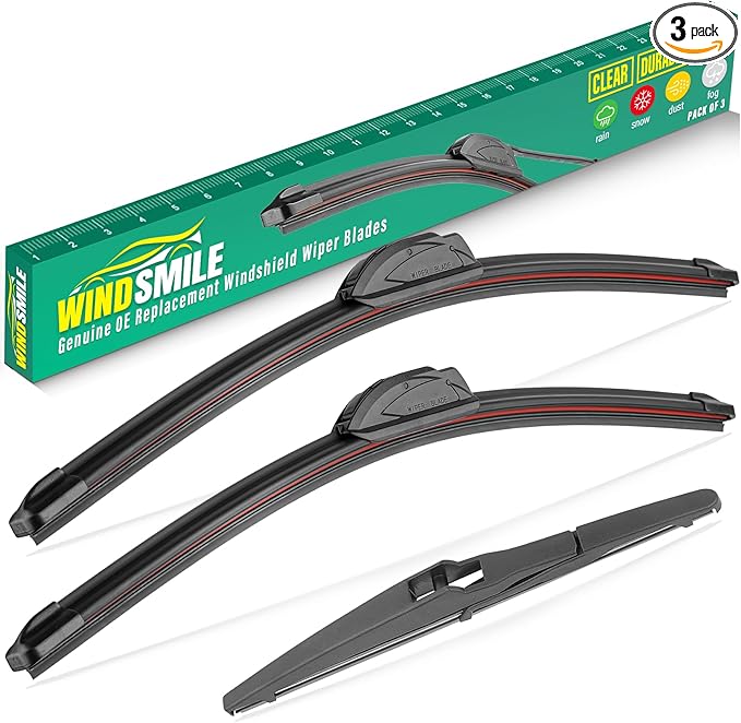 26" 14" 8" Windshield Wiper Blades Replacement by WINDSMILE