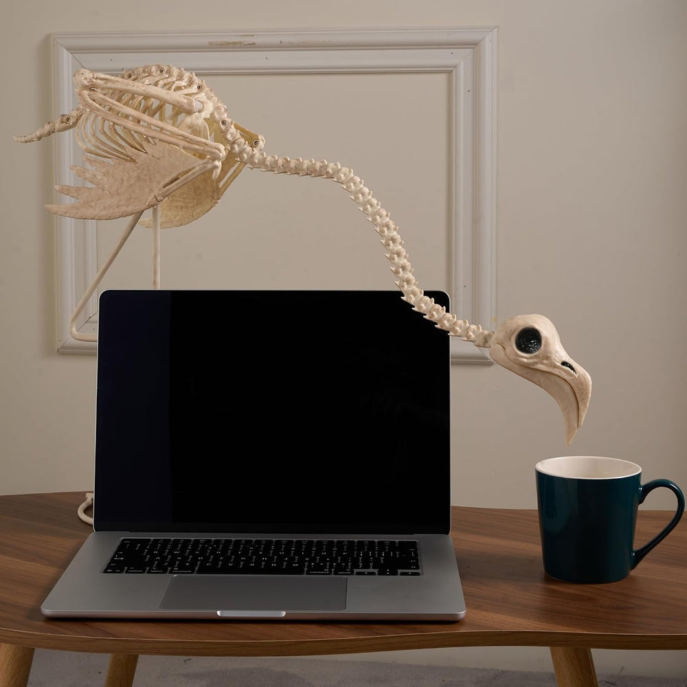 JOYIN Flamingo Skeleton Halloween Decorations 27.6 Inch Tall Spooky Flamingo ...