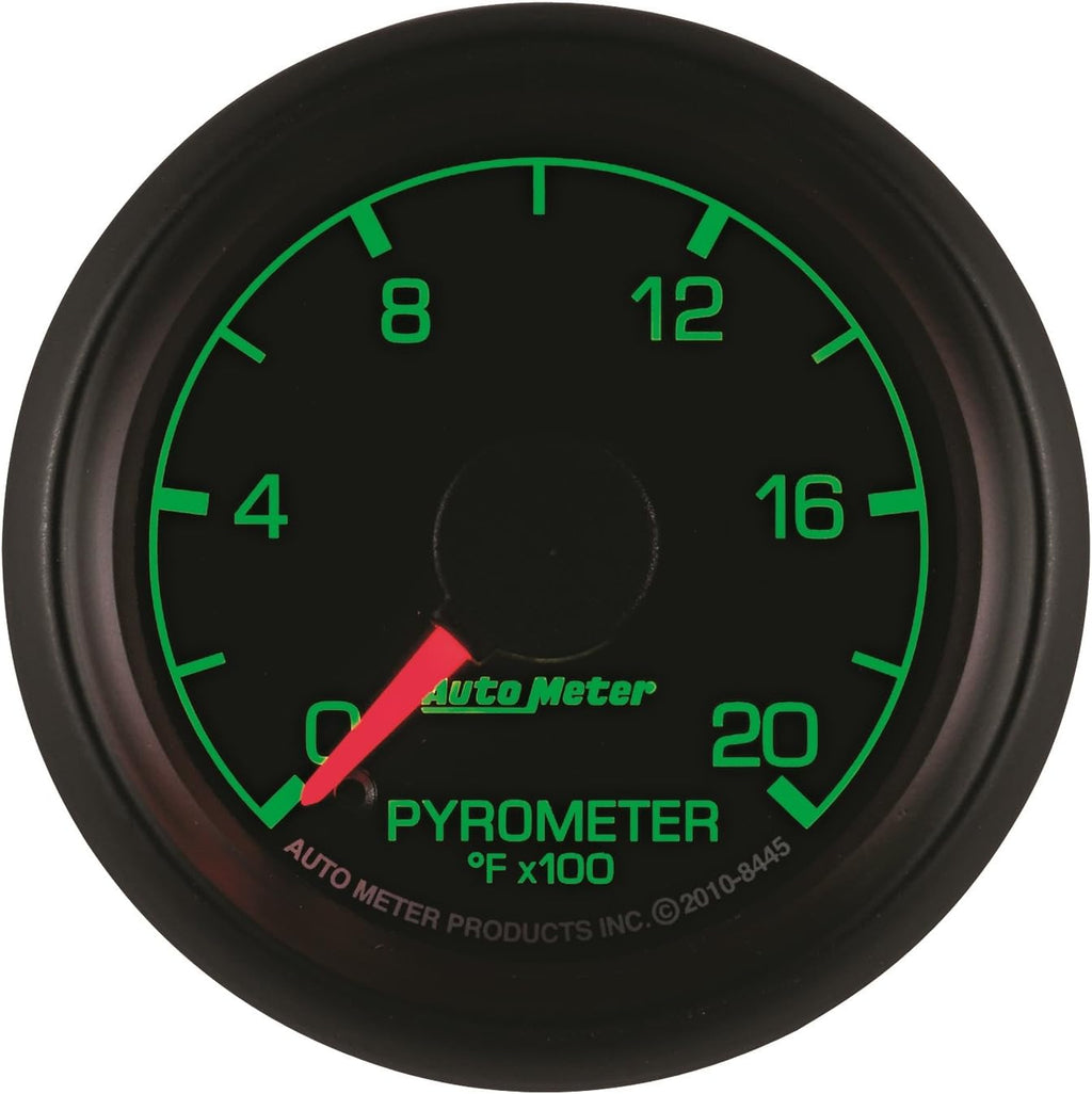 Auto Meter 8445 Factory Match 2-1/16" 0-2000 Degree Fahrenheit Pyrometer Kit Gauge for Ford Racing