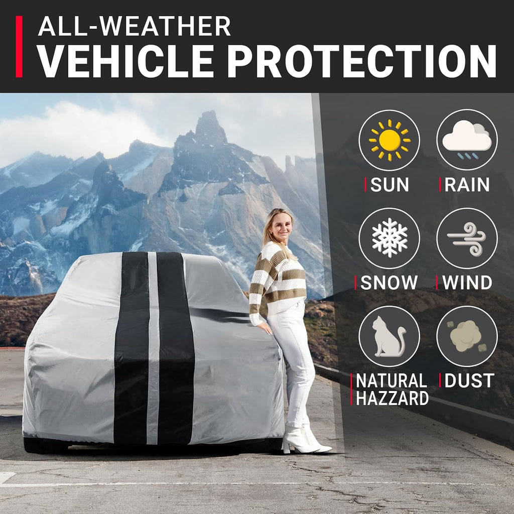 icarcover car cover waterproof all weather for 1975-1977 shown in use