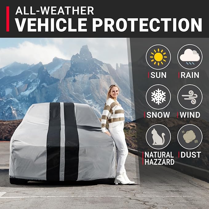 iCarCover Custom SUV Cover for Pontiac Trans AM Waterproof All-Weather Rain - Image 2