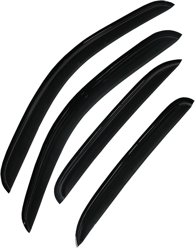 Sun/Rain Guards Window Visors Wind Deflector Compatible - Image 2