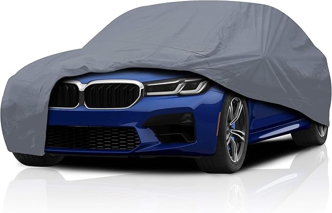 5 Layer Car Cover for Cadillac XTS 2013 2014 2015 2016-2019 Sedan 4-Door Semi by DASHIELD