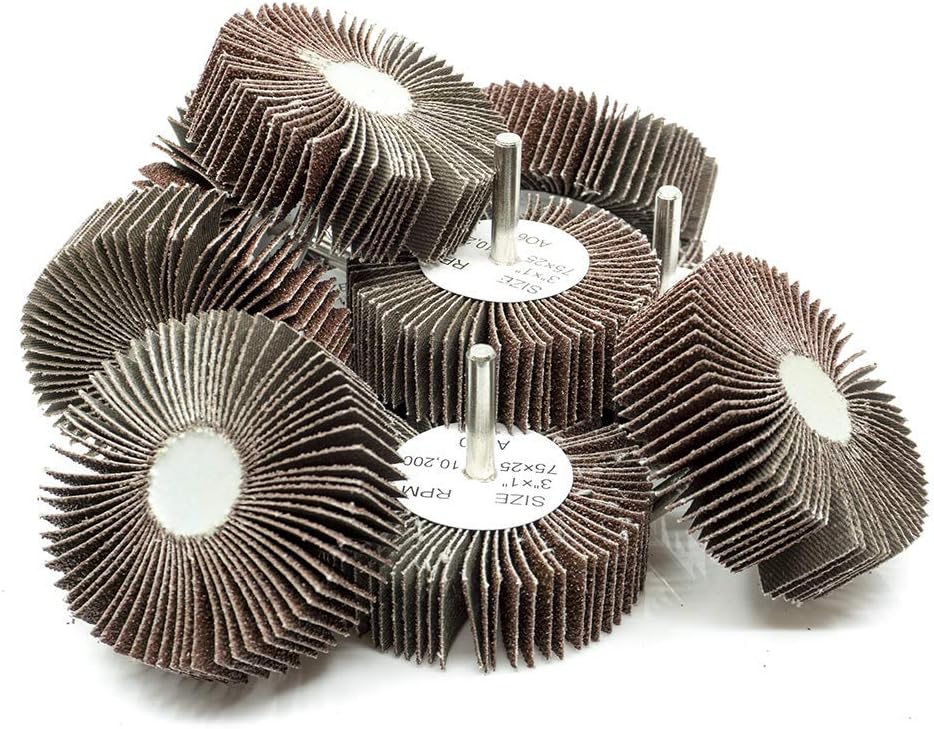 benchmark abrasives 3" x 1" (1/4" shaft) aluminum, main product view