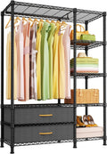 ulif f3 heavy duty clothes rack（with fabric drawers）freestanding, main product view